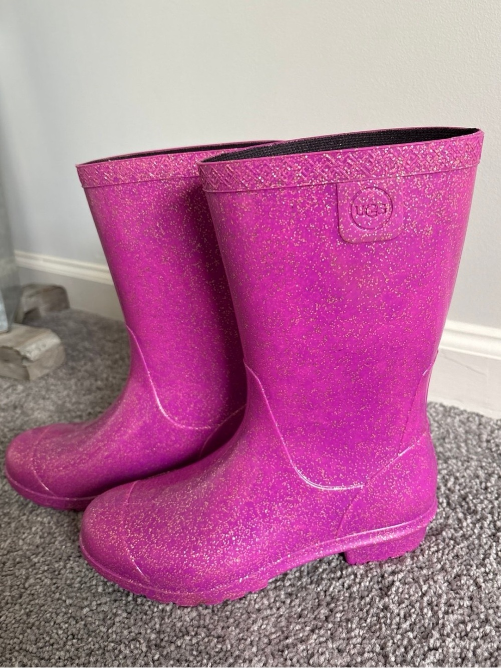 UGG  Raana Glitter Waterproof pink  Rain Boots